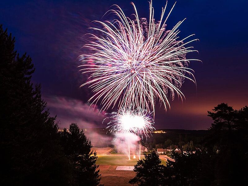 Feuerwerk zum Geburtstag in Bad Kissingen